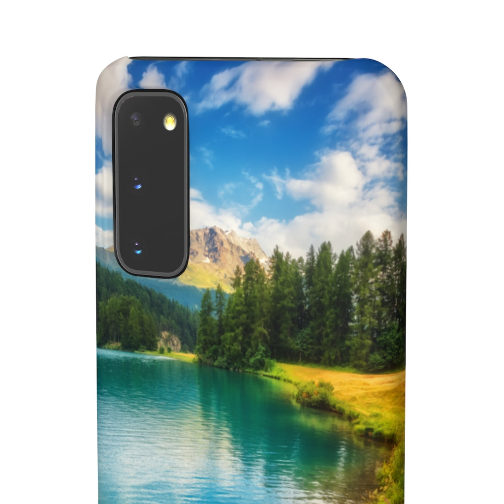 Fantastic Azure Alpine Lake Samsung/iPhone (Slim) Samsung Galaxy S20 Matte Phone Case