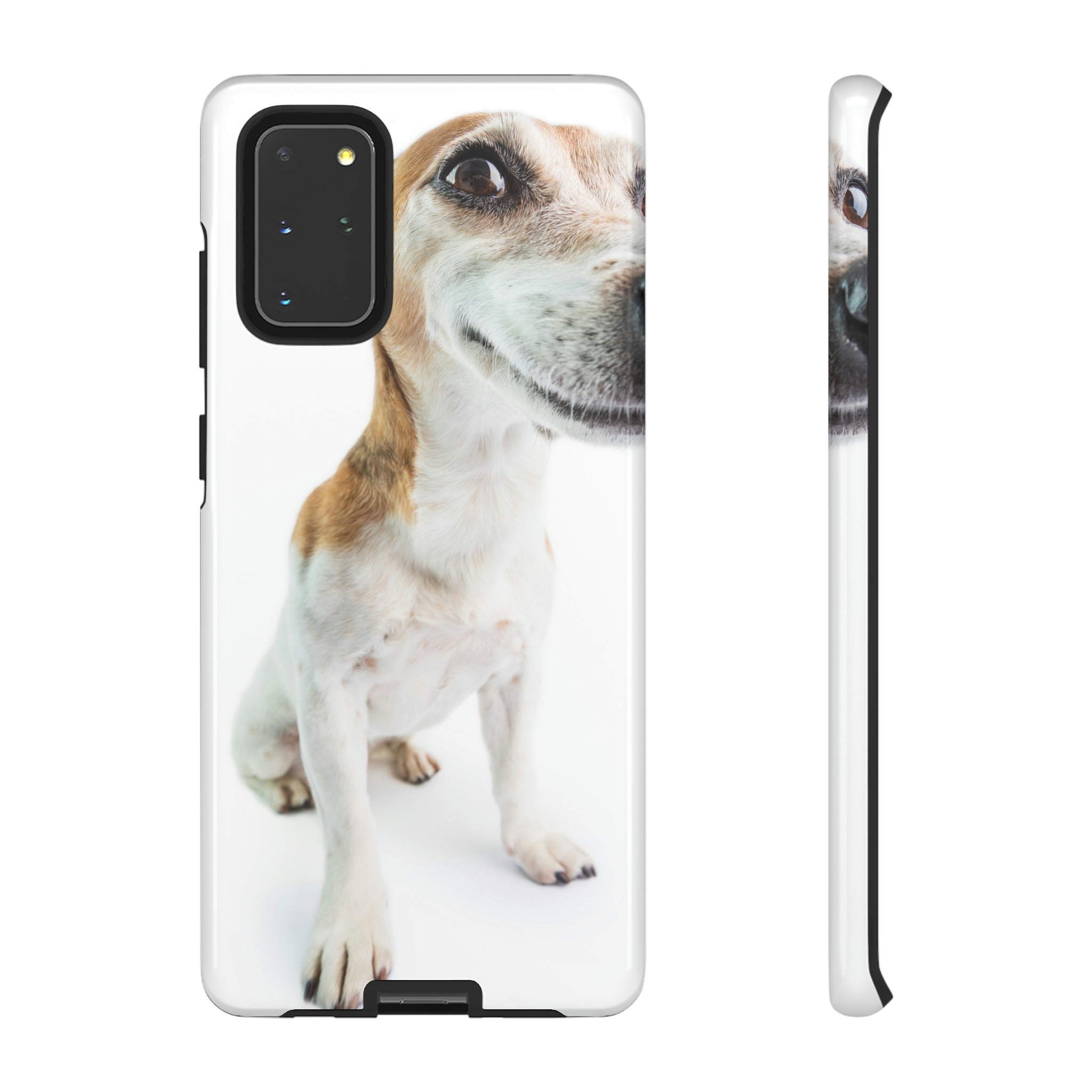 Funny Smiling Dog Android Case (Protective) Samsung Galaxy S20+ Glossy Phone Case