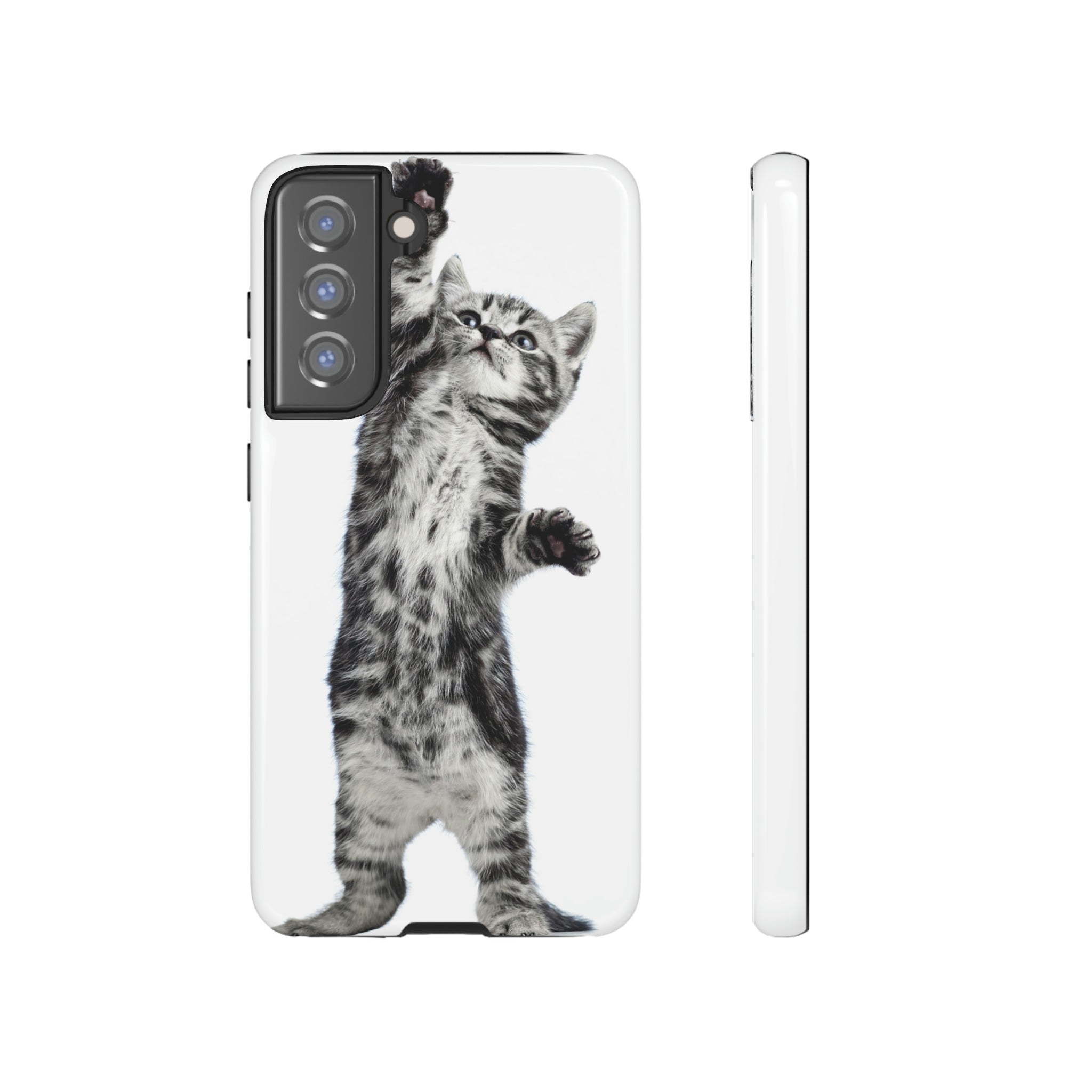 Playful Kitten Android Case (Protective) Samsung Galaxy S21 FE Glossy Phone Case