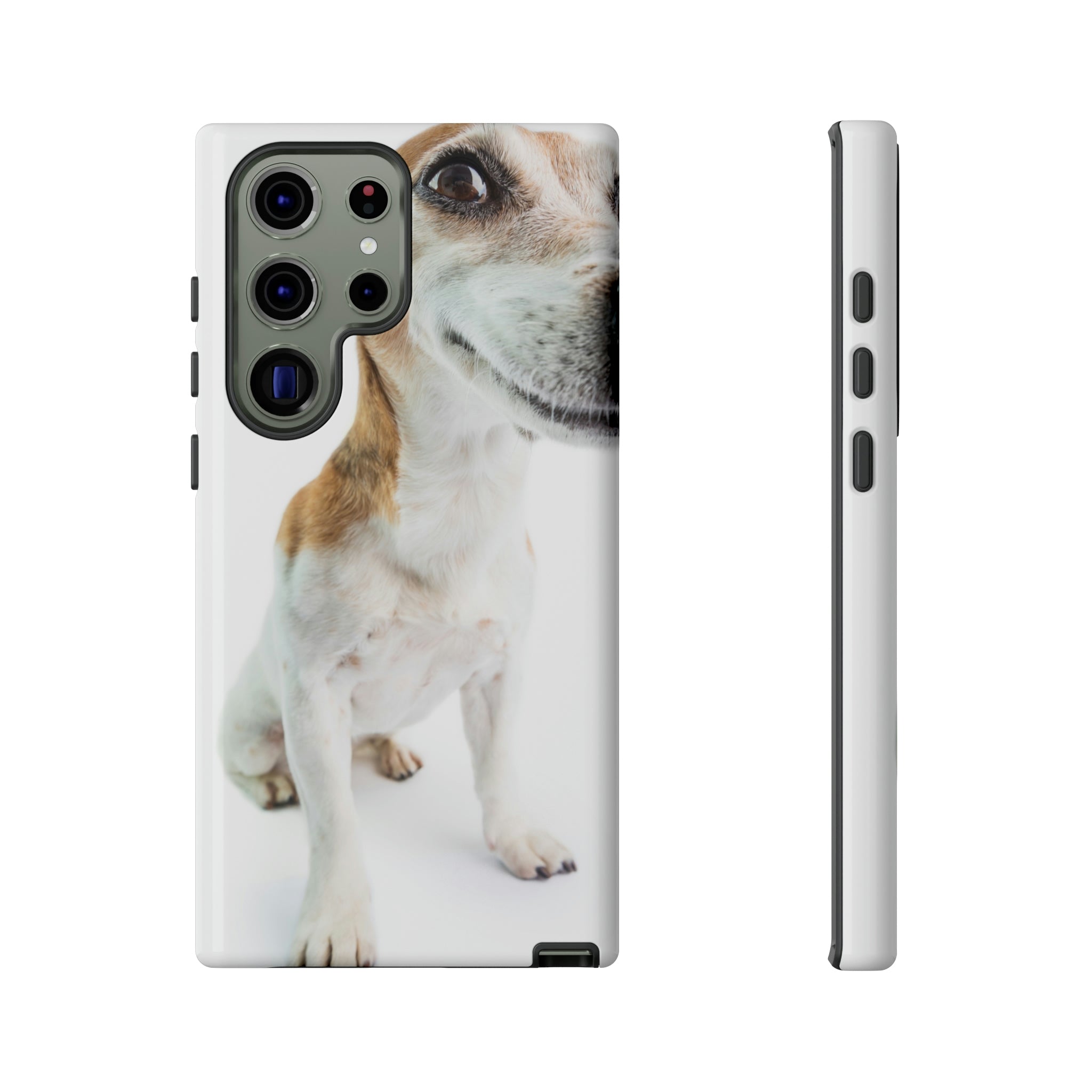 Funny Smiling Dog Android Case (Protective) Samsung Galaxy S23 Ultra Glossy Phone Case