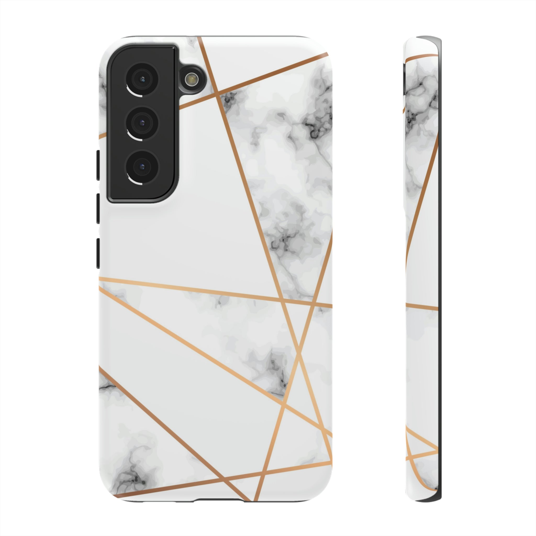 Marble Geometric Android Case (Protective) Samsung Galaxy S22 Matte Phone Case