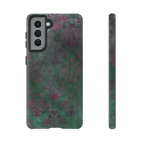 Damask Gothic Flower Samsung Case (Protective) Samsung Galaxy S21 Matte Phone Case