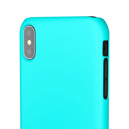 Aqua Blue iPhone Case (Slim) Phone Case