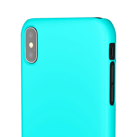 Aqua Blue iPhone Case (Slim) Phone Case