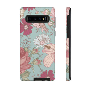 Hibiscus Vintage Flower Samsung Case (Protective) Samsung Galaxy S10 Matte Phone Case