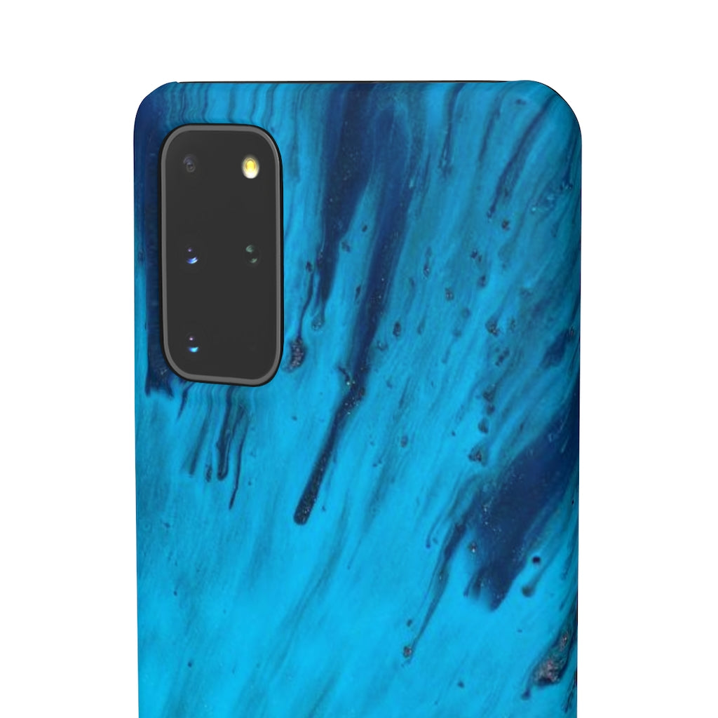 Light Blue Ink Art Android Case (Slim) Phone Case