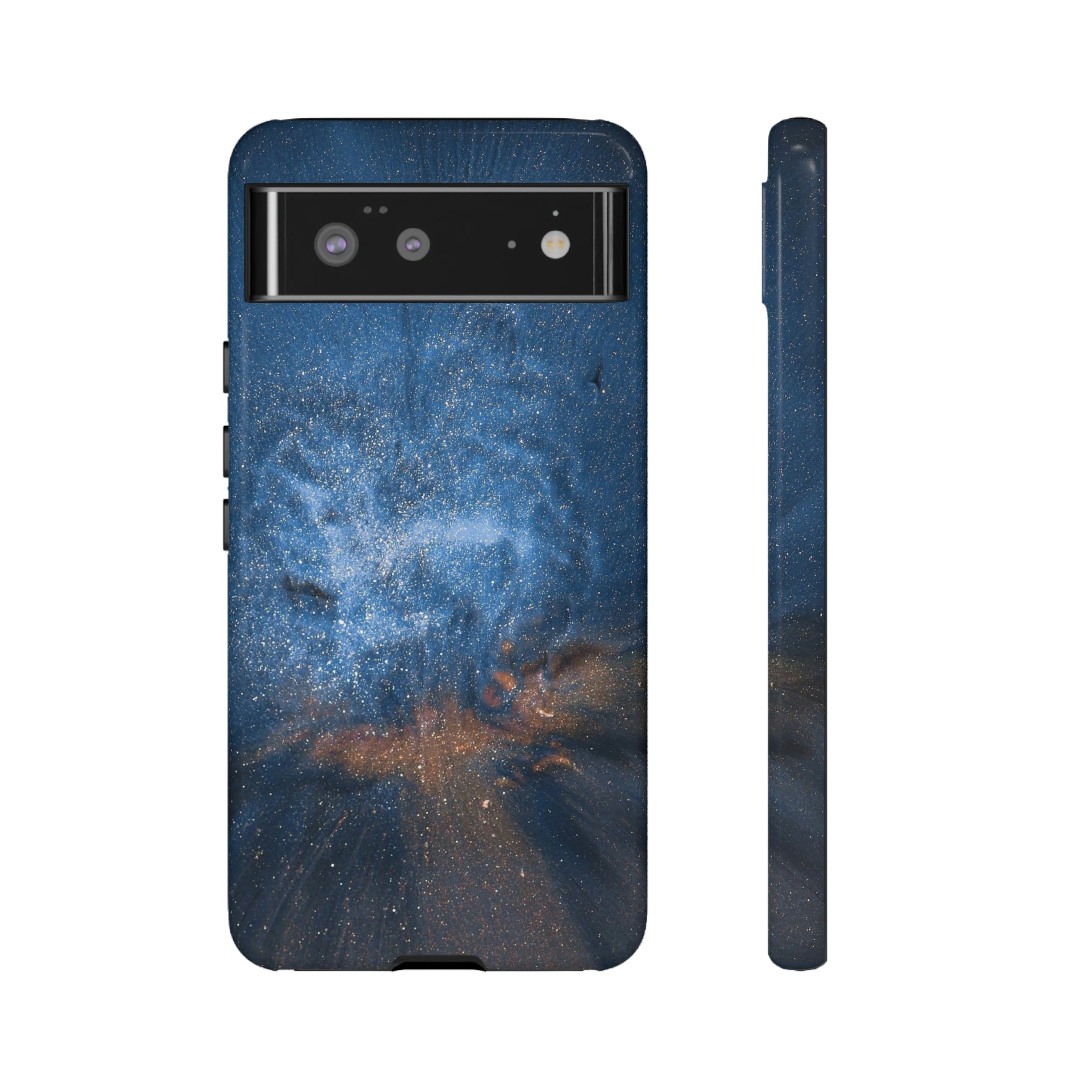 Blue Stardust Ink Art Android Case (Protective) Google Pixel 6 Glossy Phone Case