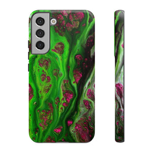 Toxic Green Ink Art Android Case (Protective) Samsung Galaxy S22 Plus Matte Phone Case