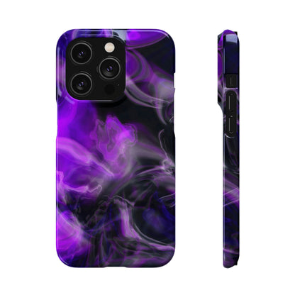 Purple Marble iPhone Case (Slim) iPhone 14 Pro Glossy Phone Case