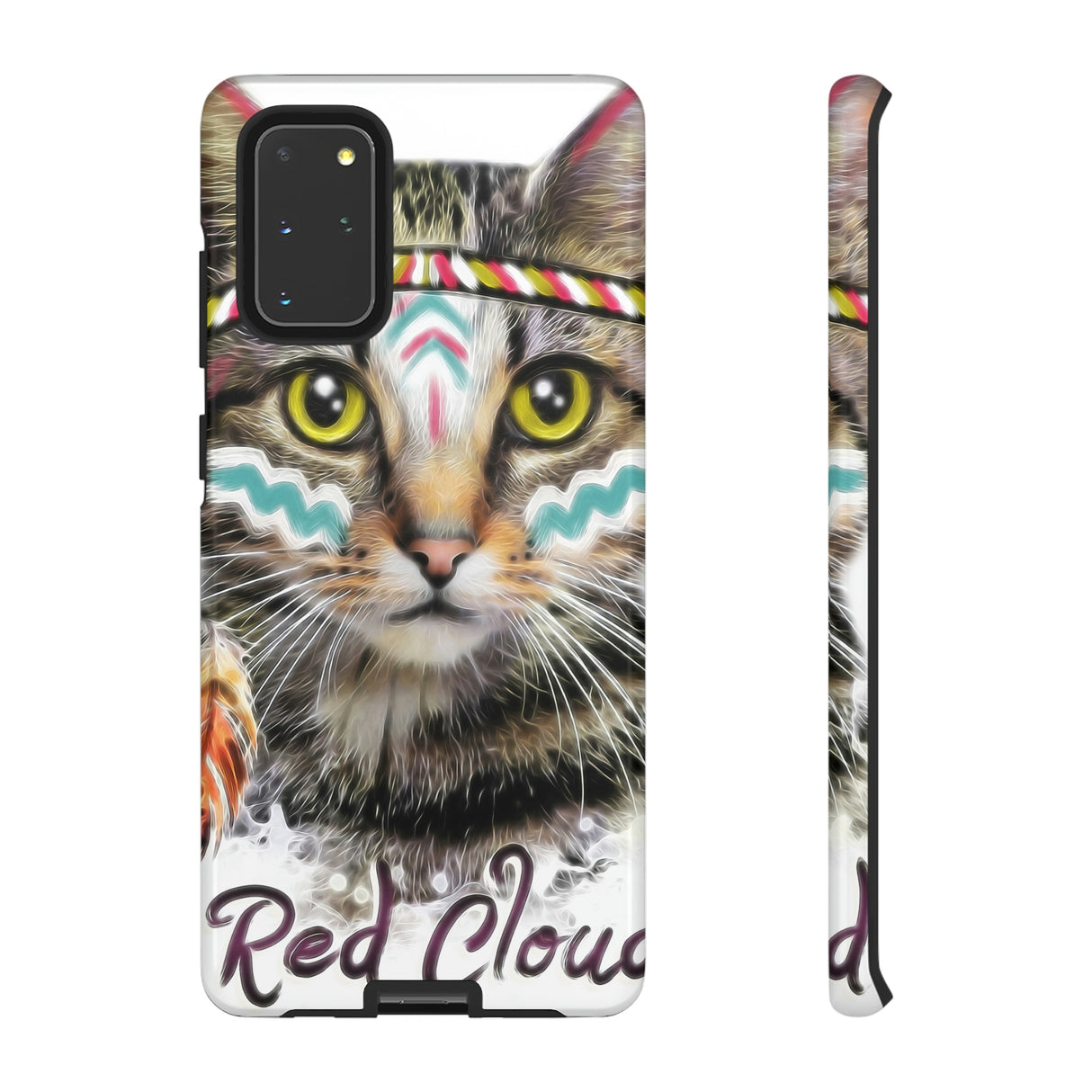 Red Cloud Cat Android Case (Protective) Samsung Galaxy S20+ Glossy Phone Case