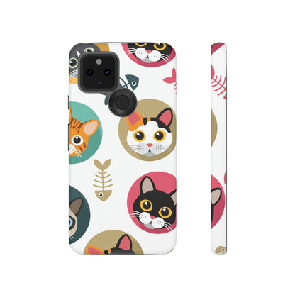 Cats Fishbone Android Case (Protective) Google Pixel 5 5G Matte Phone Case