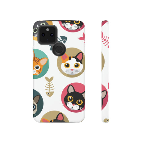 Cats Fishbone Android Case (Protective) Google Pixel 5 5G Matte Phone Case