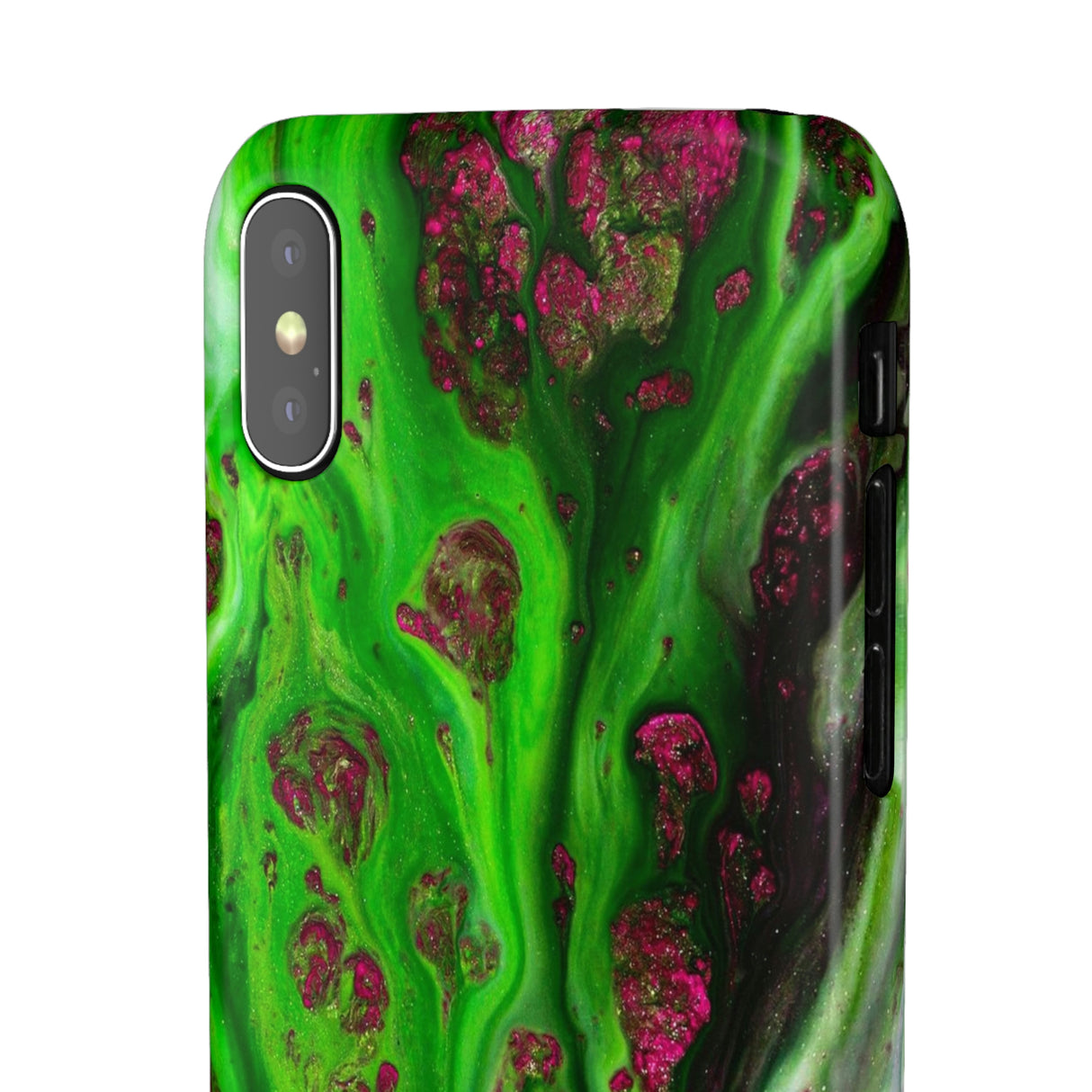 Toxic Green Ink Art iPhone Case (Slim) Phone Case