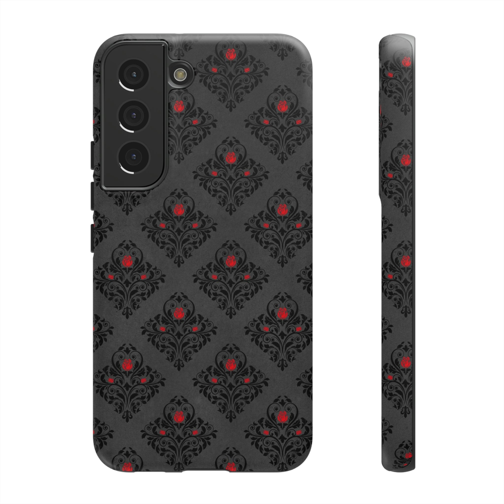 Pixrose Gothic Flower Samsung Case (Protective) Samsung Galaxy S22 Matte Phone Case