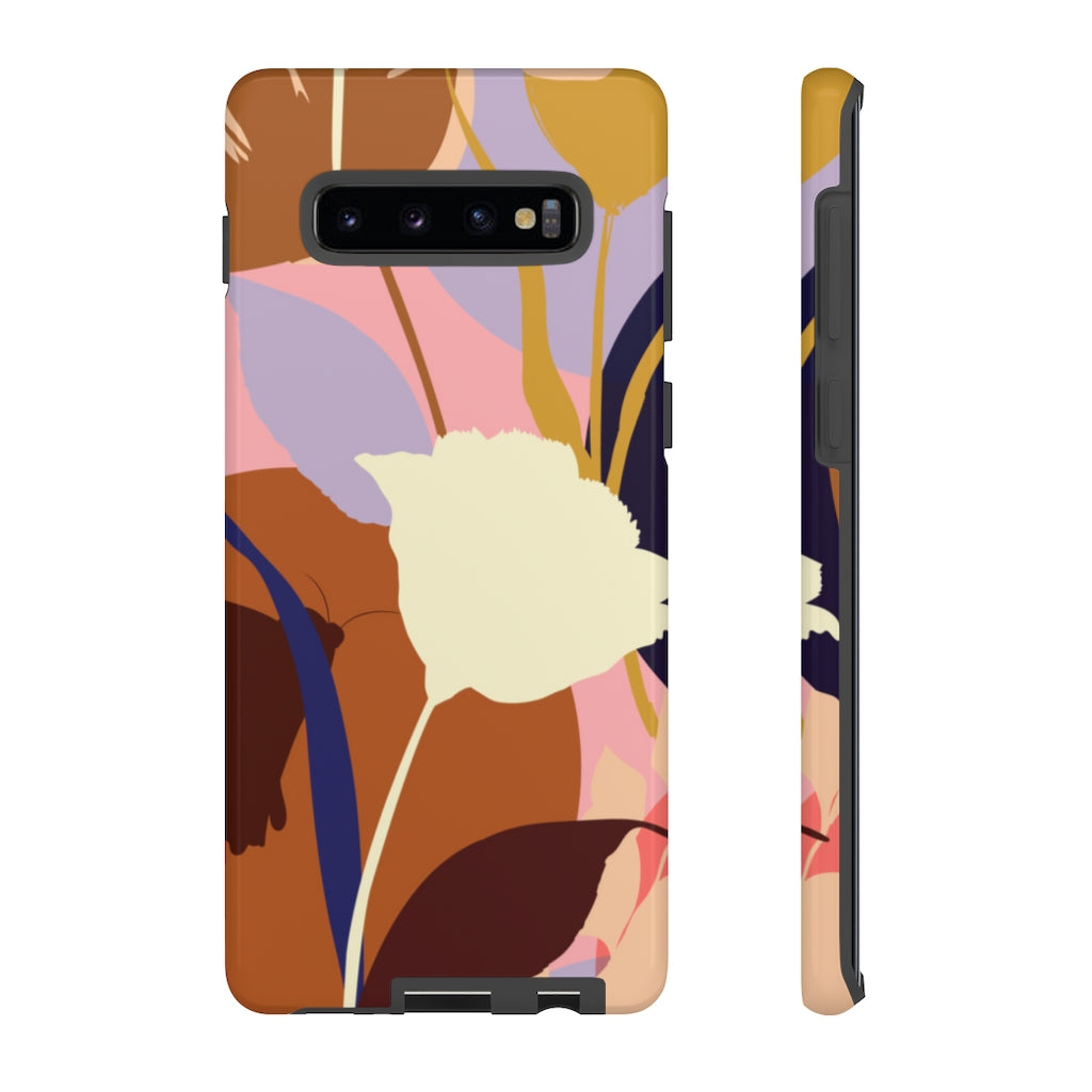 Summer Flower Silhouette Samsung Case (Protective) Samsung Galaxy S10 Plus Glossy Phone Case