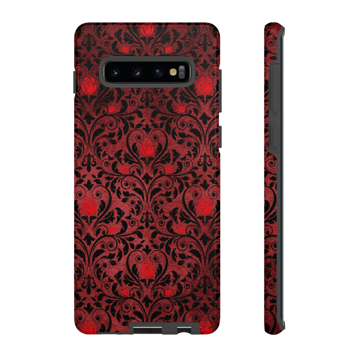 Fornge Gothic Flower Samsung Case (Protective) Samsung Galaxy S10 Plus Glossy Phone Case