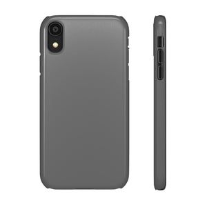 Dim Gray iPhone Case (Slim) iPhone XR Glossy Phone Case