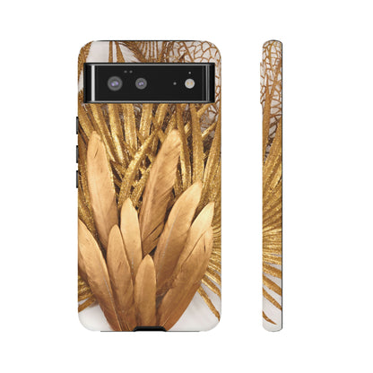 Gold Feather Android Case (Protective) Google Pixel 6 Matte Phone Case