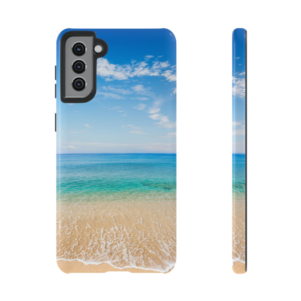 Tropical Beach Android Case (Protective) Samsung Galaxy S21 Plus Glossy Phone Case