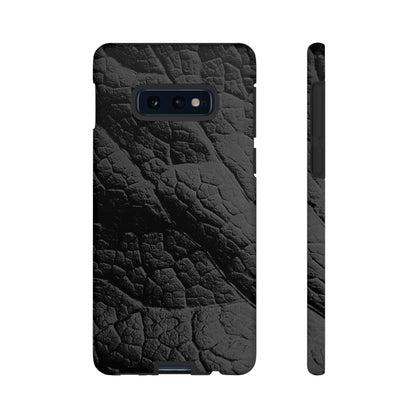 Black Leaf Android Case (Protective) Samsung Galaxy S10E Matte Phone Case