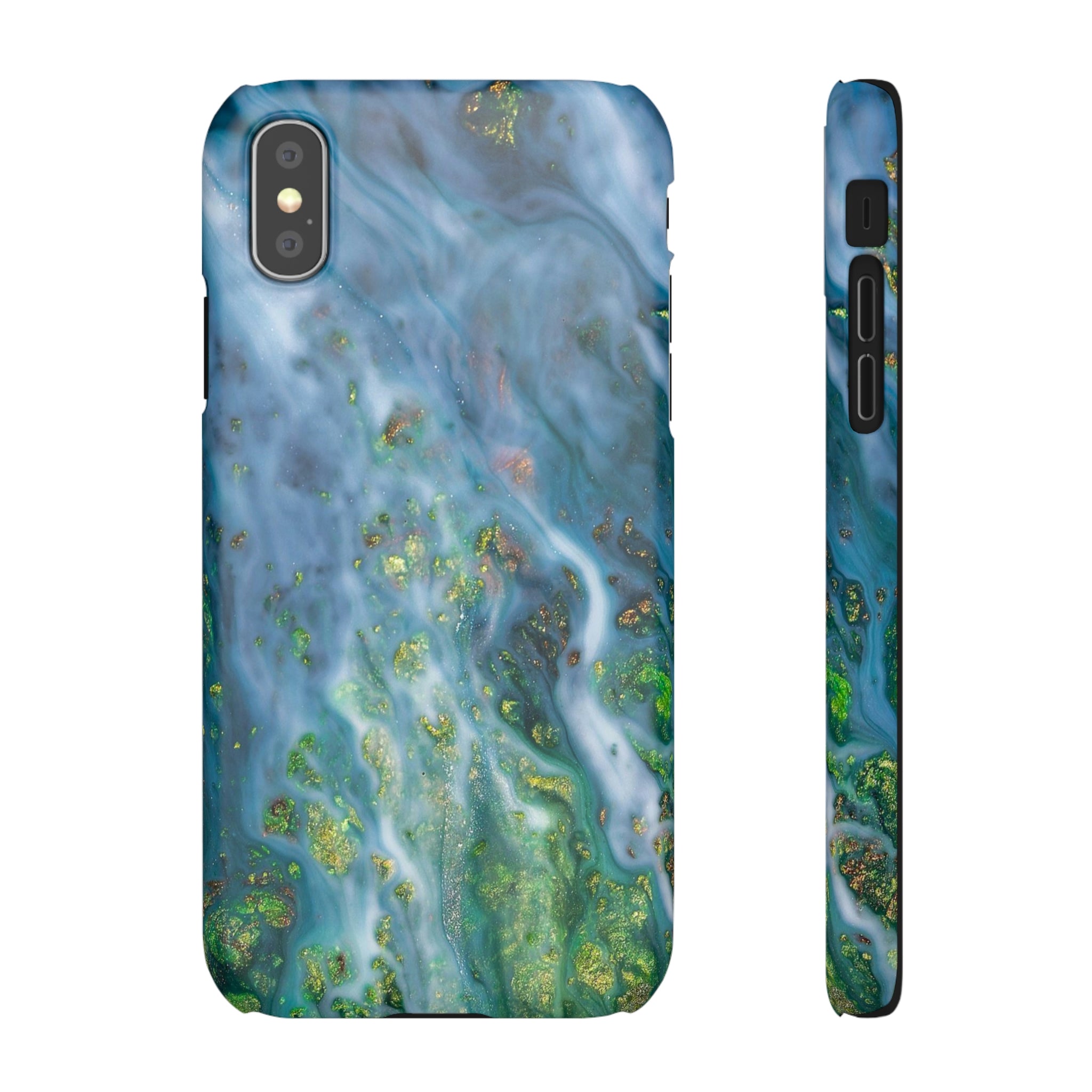 Forest Mist Ink Art iPhone Case (Slim) iPhone XS Matte Phone Case