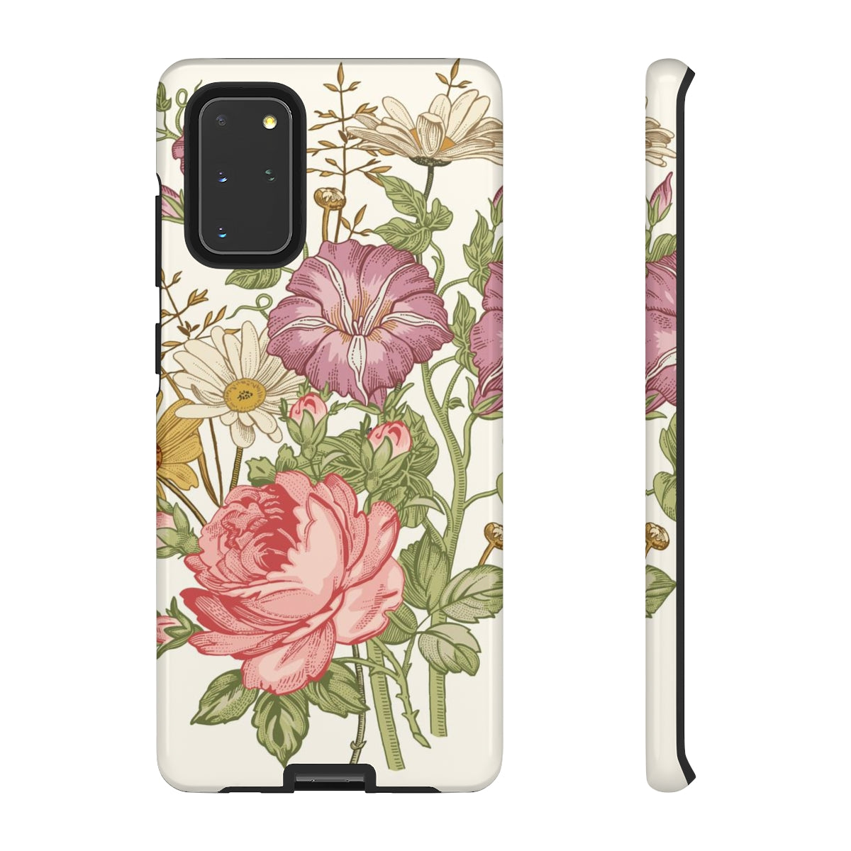 Bouquet Rose Vintage Flower Samsung Case (Protective) Samsung Galaxy S20+ Glossy Phone Case