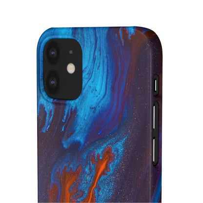 Orange Flame Ink Art iPhone Case (Slim) Phone Case