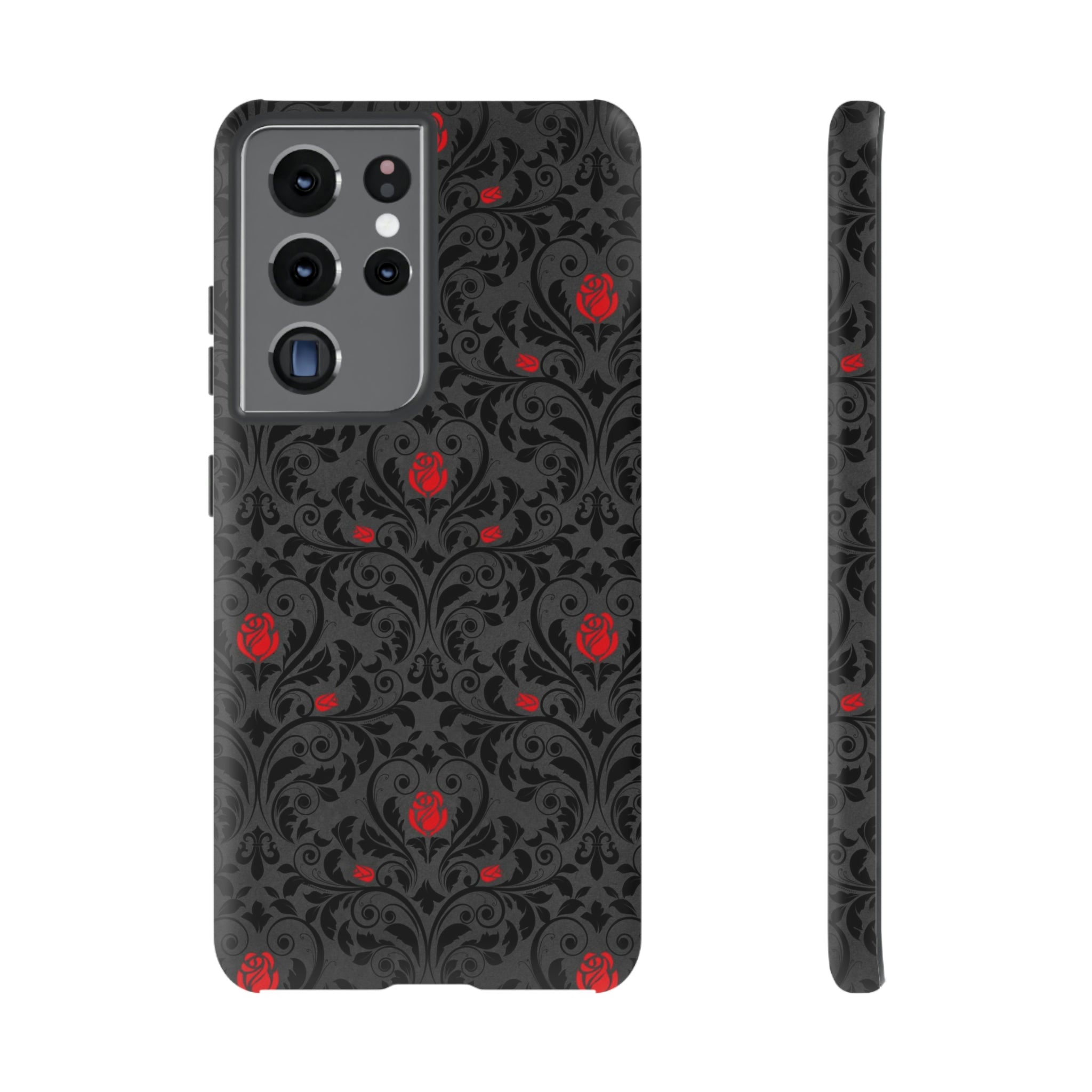 Angerunge Gothic Flower Samsung Case (Protective) Samsung Galaxy S21 Ultra Matte Phone Case