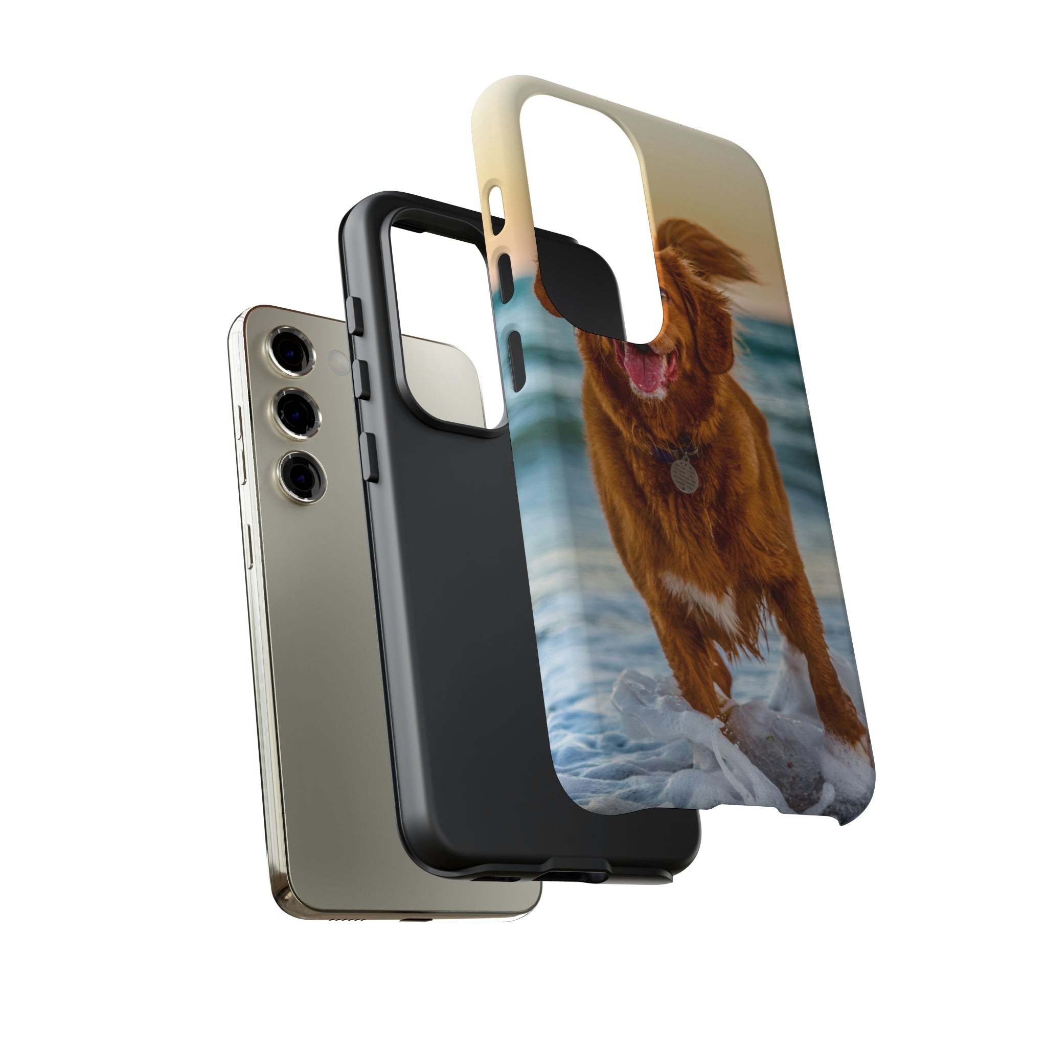 Happy Beach Dog Android Case (Protective) Phone Case