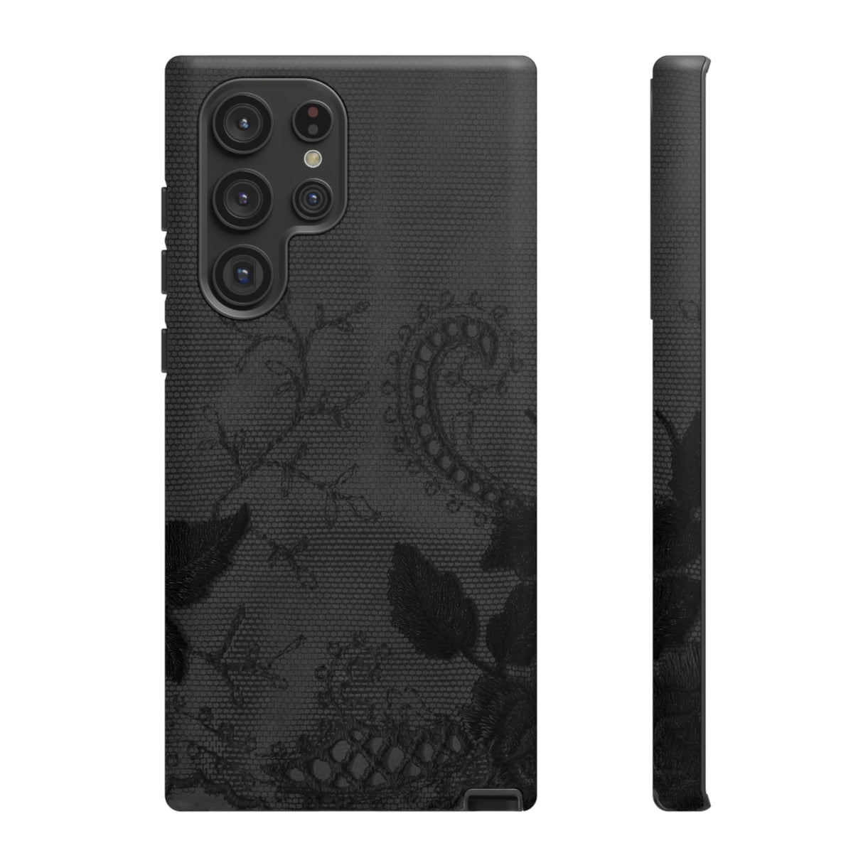 Grunbacca Gothic Flower Samsung Case (Protective) Samsung Galaxy S22 Ultra Matte Phone Case