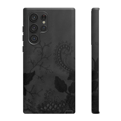 Grunbacca Gothic Flower Samsung Case (Protective) Samsung Galaxy S22 Ultra Matte Phone Case