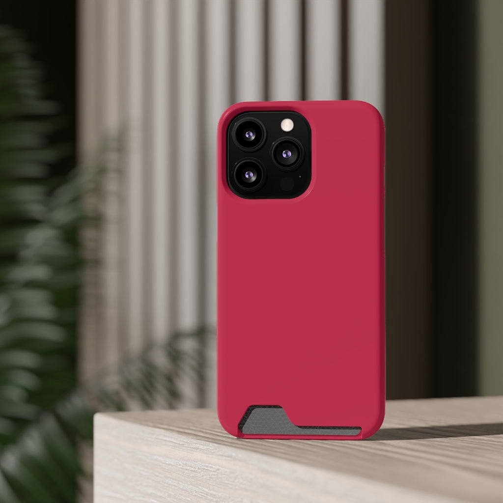 Bright Maroon iPhone Case (Card) Phone Case