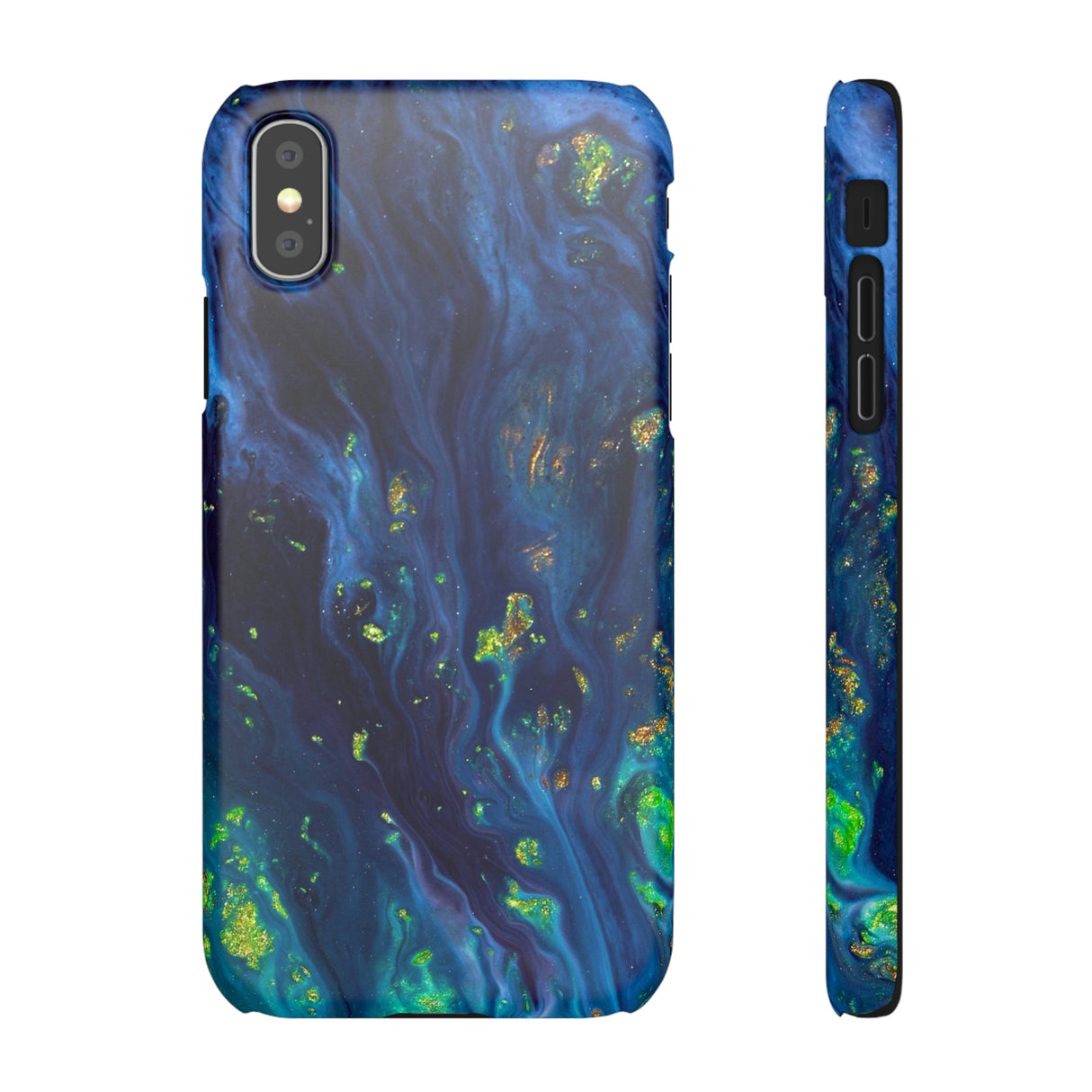 Green Opal Ink Art iPhone Case (Slim) iPhone XS Matte Phone Case