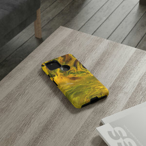 Liquid Yellow Ink Art Android Case (Protective) Phone Case