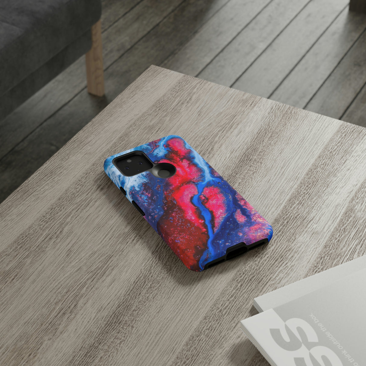 Red n Blue Ink Art Android Case (Protective) Phone Case