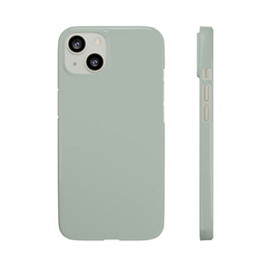 Ash Grey iPhone Case (Slim) iPhone 13 Glossy Phone Case