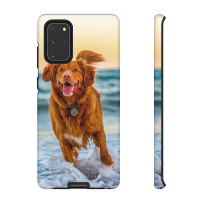 Happy Beach Dog Android Case (Protective) Samsung Galaxy S20+ Matte Phone Case