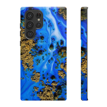 Blue River Ink Art Android Case (Protective) Samsung Galaxy S22 Ultra Glossy Phone Case