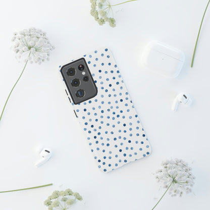 Blue Dots Pattern Android Case (Protective) Phone Case