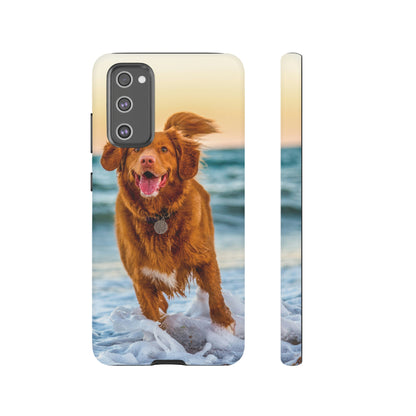 Happy Beach Dog Android Case (Protective) Samsung Galaxy S20 FE Matte Phone Case