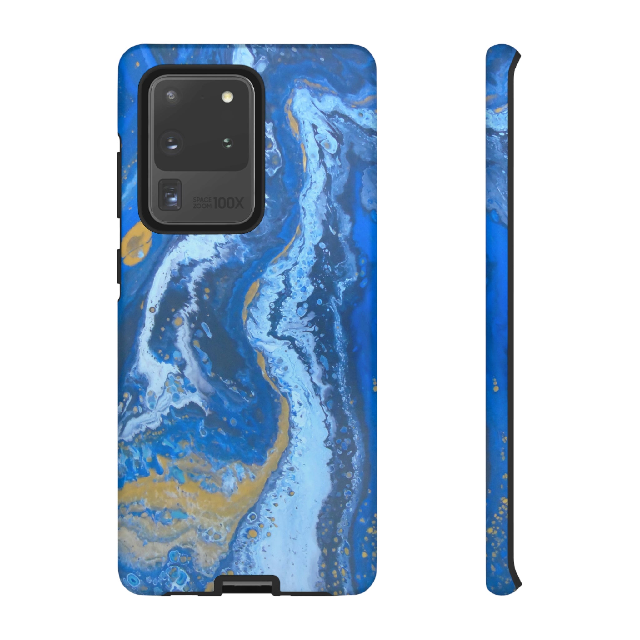 Acrylic Blue Gold Android Case (Protective) Samsung Galaxy S20 Ultra Matte Phone Case