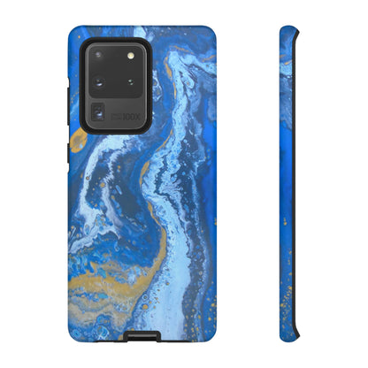 Acrylic Blue Gold Android Case (Protective) Samsung Galaxy S20 Ultra Matte Phone Case