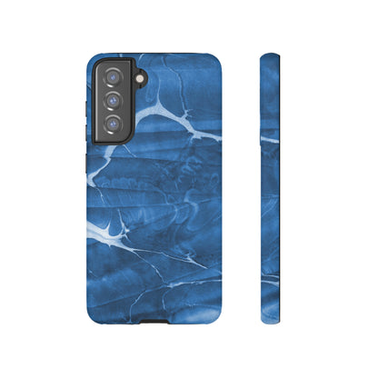 Ebru Blue Android Case (Protective) Samsung Galaxy S21 FE Matte Phone Case