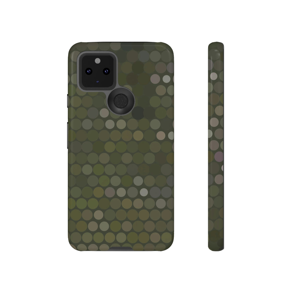 Military Dot Camo Phone case Google Pixel 5 5G Glossy Phone Case