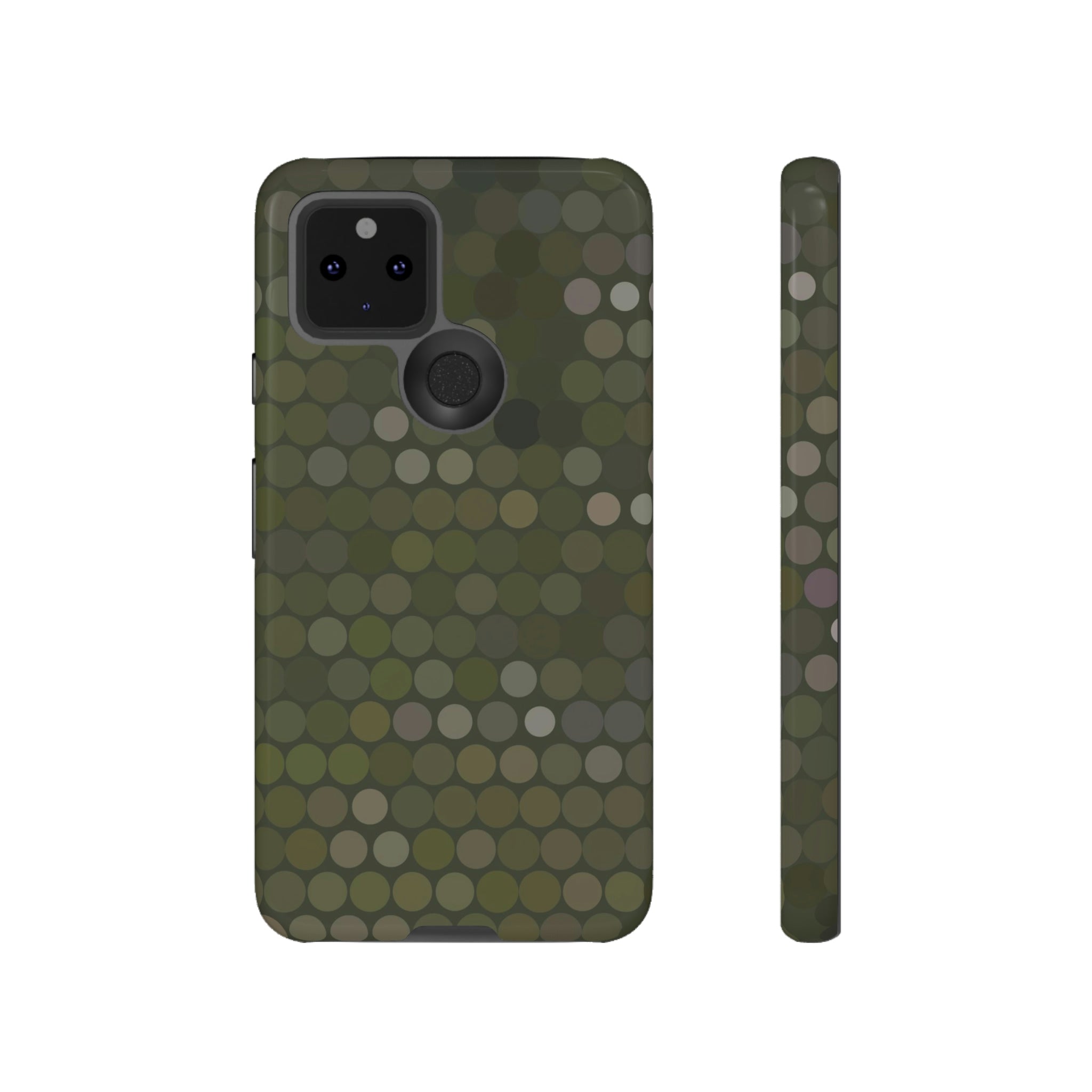 Military Dot Camo Phone case Google Pixel 5 5G Glossy Phone Case