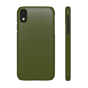 Army Green iPhone Case (Slim) iPhone XR Matte Phone Case