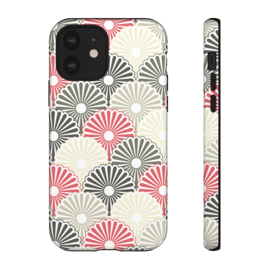 Japanese Flower Pattern iPhone Case (Protective) iPhone 12 Matte Phone Case