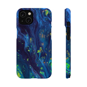 Green Opal Ink Art iPhone Case (Slim) iPhone 14 Matte Phone Case