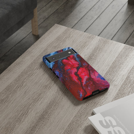 Neon Red Ink Art Android Case (Protective) Phone Case