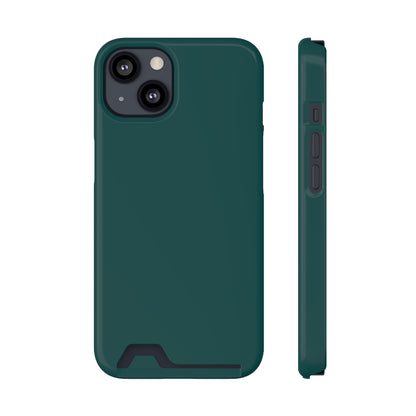 Deep Jungle Green iPhone Case (Card) iPhone 13 Glossy With gift packaging Phone Case